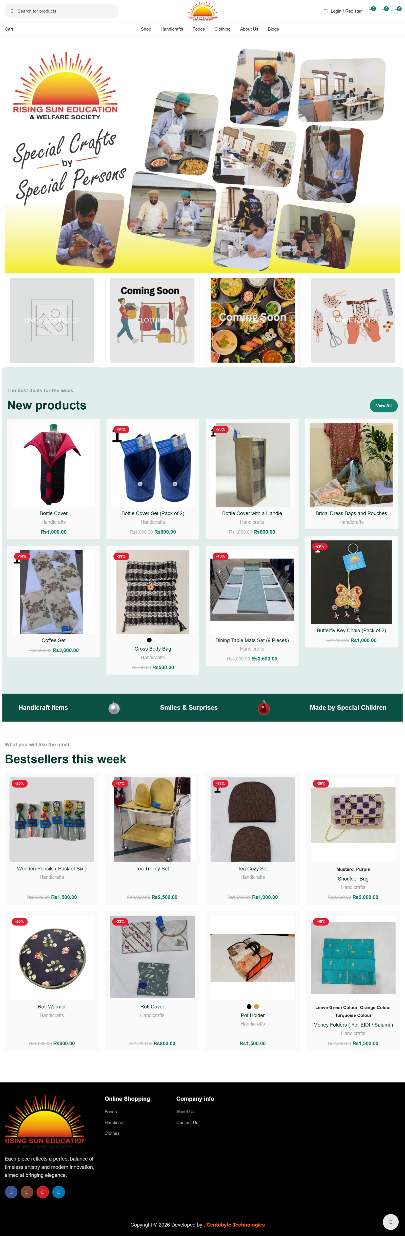 Rising Sun Online Store – Special Products
